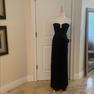 BCBGMaxAzria Black Strapless evening Dress